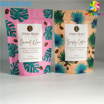 Gewohnheit Ihr eigenes Logo, das Verpackentasche der Aluminiumfolie mit unteren Keiltasche Unterseiten-Beuteln machen druckt klar, foilbag Reißverschluss zu