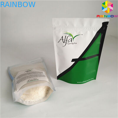 Gewohnheit Ihr eigenes Logo, das Verpackentasche der Aluminiumfolie mit unteren Keiltasche Unterseiten-Beuteln machen druckt klar, foilbag Reißverschluss zu