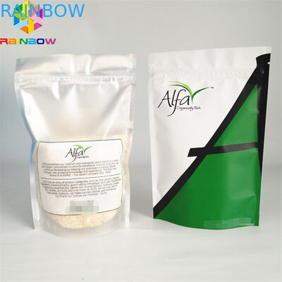 Gewohnheit Ihr eigenes Logo, das Verpackentasche der Aluminiumfolie mit unteren Keiltasche Unterseiten-Beuteln machen druckt klar, foilbag Reißverschluss zu