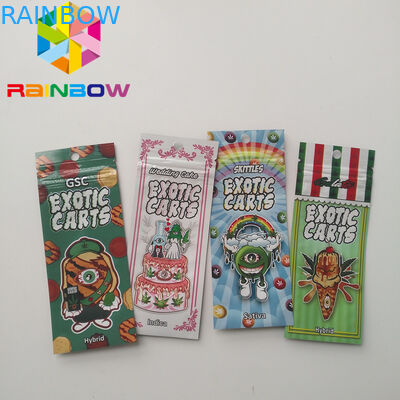 Ganz eigenhändig geschriebe Vape-Patronen-Plastikbeutel, die Cbd-Öl-mit Reißverschluss exotische Wagen verpacken