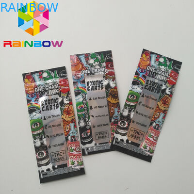 Ganz eigenhändig geschriebe Vape-Patronen-Plastikbeutel, die Cbd-Öl-mit Reißverschluss exotische Wagen verpacken
