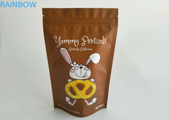 Aluminiumfolie Laminate Stand Up K Taschen Getrocknetes Rindfleisch Snack Verpackung Langlebig