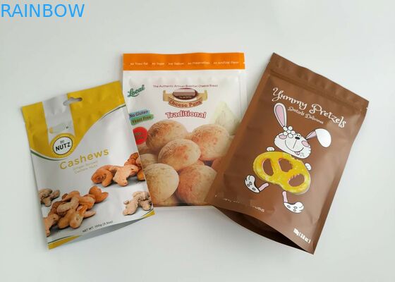 Trockenfutter-sät Verpackentaschen-Aluminiumplastikreißverschluss-Spitze für Fisch-Reis Gewürze