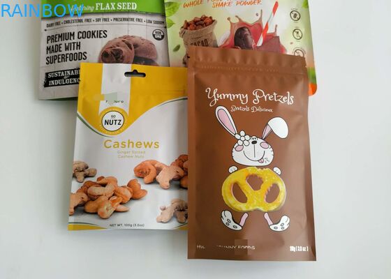 Trockenfutter-sät Verpackentaschen-Aluminiumplastikreißverschluss-Spitze für Fisch-Reis Gewürze