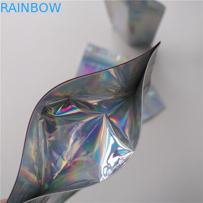 Plastiknahrungsmittelkaffee-essbare ganz eigenhändig geschriebe Kosmetiktasche-transparente Hologramm-Taschen