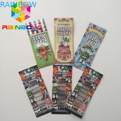 Mini-Taschen Plastik mit Reißverschluss, Plastik-Verpacken- der Lebensmittelexotische Wagen Vape-Patrone ganz eigenhändig geschrieb