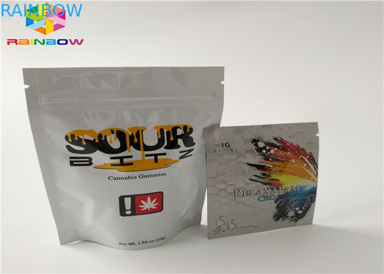 Aluminiumfolie-Zipverschluss-Plastiktasche-Verpacken- der Lebensmittelbeutel-Sondergröße mit Riss-Kerbe