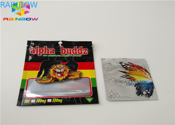 Öl-Patronen-Verpacken der Kräuterweihrauch-wiederversiegelbares Plastiktasche-AC1003 CBD Vape angewendet