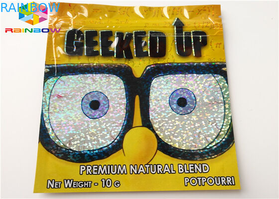 Öl-Patronen-Verpacken der Kräuterweihrauch-wiederversiegelbares Plastiktasche-AC1003 CBD Vape angewendet