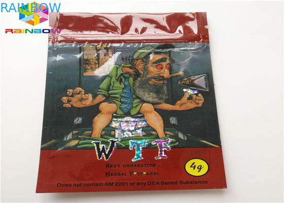 Öl-Patronen-Verpacken der Kräuterweihrauch-wiederversiegelbares Plastiktasche-AC1003 CBD Vape angewendet