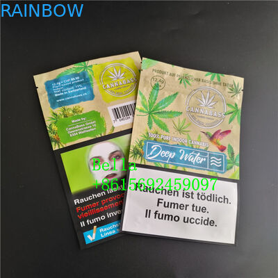 Klarer vorderer Frosch-Kauen Gummies-Paket-Kissen-Beutel der Plastik-Zipplastiktasche-CBD