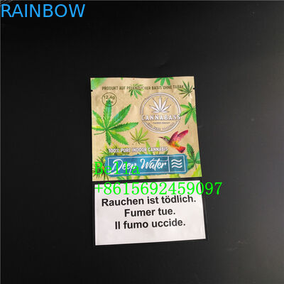 Plastik-Kräuterweihrauch, der Tabak-Blätter mit Reißverschluss verpackt, steht oben Stärke der Taschen-120-180 Mic