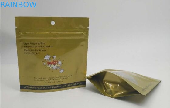 Geruch-Beweis der mit Reißverschlussstehen oben Beutel-Öl-Unkraut-Hanf-Plastik für gummiartige Bärn-Süßigkeit Edibles