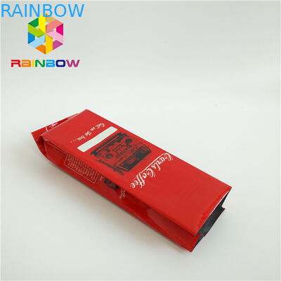 Kraftpapier-Seitenkeil stehen oben Kaffee-Beutel, Siegelplastiktasche-kundenspezifisches Drucken