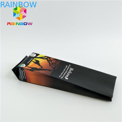 Kraftpapier-Seitenkeil stehen oben Kaffee-Beutel, Siegelplastiktasche-kundenspezifisches Drucken