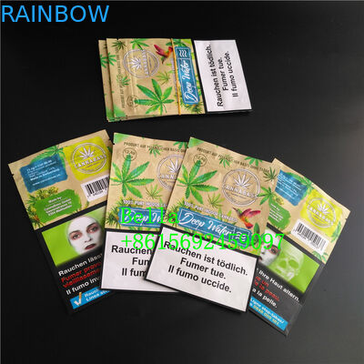 Klares Fenster stehen oben Reißverschluss-Beutel-kundenspezifisches Drucken für das Verpacken des Kräutertee-CBD Powerfood