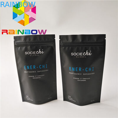 Der materielle Nahrungsmittelgrad stehen oben Reißverschluss-Beutel-kegelförmige Moringa-Pulver-Tasche mit Folien-Zwischenlage