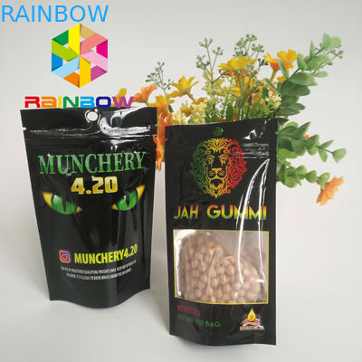 Druckfolie lamellierte Plastik mit Reißverschlussstehen oben das Beutel Mmj-Unkraut-Hanf-Verpacken