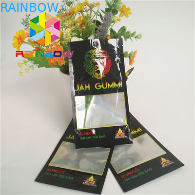 Druckfolie lamellierte Plastik mit Reißverschlussstehen oben das Beutel Mmj-Unkraut-Hanf-Verpacken