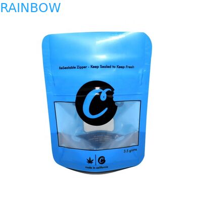 Druckfolien-Beutel, der Recloseable 3,5 Gramm Plätzchen-Taschen-Geruch-Beweis-mit Reißverschluss verpackt
