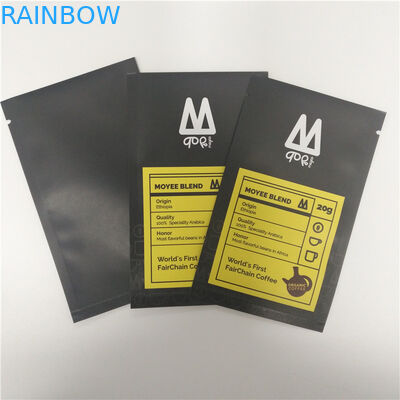 Regenbogen-Äthiopien-Teebeutel, die einen Satz-Tropfenfänger-Kaffee-Kissen-Selbststehenden Beutel 250g verpacken
