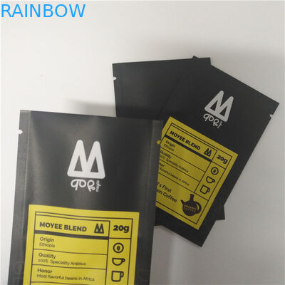 Regenbogen-Äthiopien-Teebeutel, die einen Satz-Tropfenfänger-Kaffee-Kissen-Selbststehenden Beutel 250g verpacken