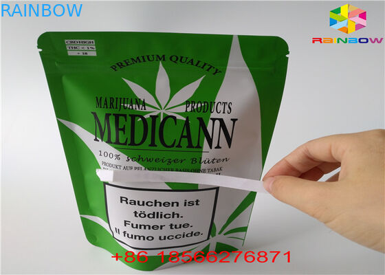 Lamelliertes Aluminiumkissen Packa blase CBD GUMMIES Plastiktaschen mit Fenster