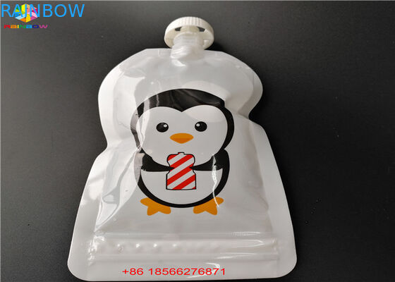 Wiederverwendbare flüssige Tüllen-Taschen, stehen oben Beutel mit Kappe Doypack-Folien-Saft-Tülle