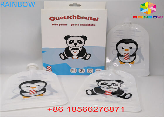 Wiederverwendbare flüssige Tüllen-Taschen, stehen oben Beutel mit Kappe Doypack-Folien-Saft-Tülle