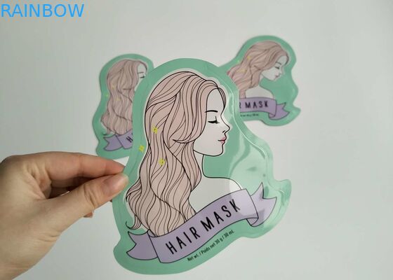 Spezielle Form-Aluminiumfolie-Seiten-Keil-Plastikkosmetiktasche-Gesichtsblatt-Masken-Verpacken