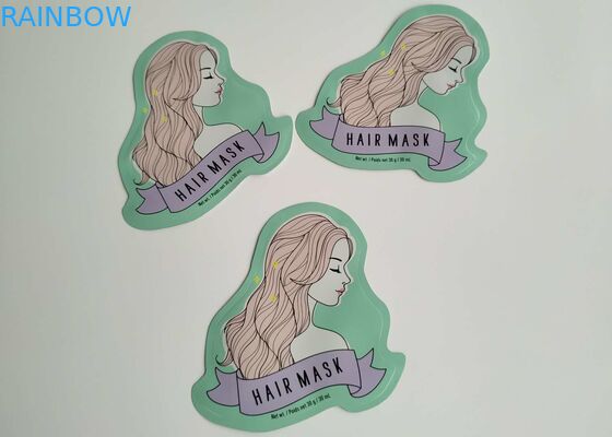 Spezielle Form-Aluminiumfolie-Seiten-Keil-Plastikkosmetiktasche-Gesichtsblatt-Masken-Verpacken