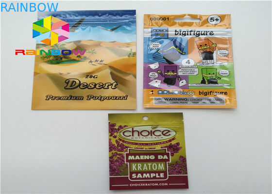 CMYK-Druckheißsiegel-Verpackentaschen, Geruch-Beweis stehen oben Reißverschluss-Beutel