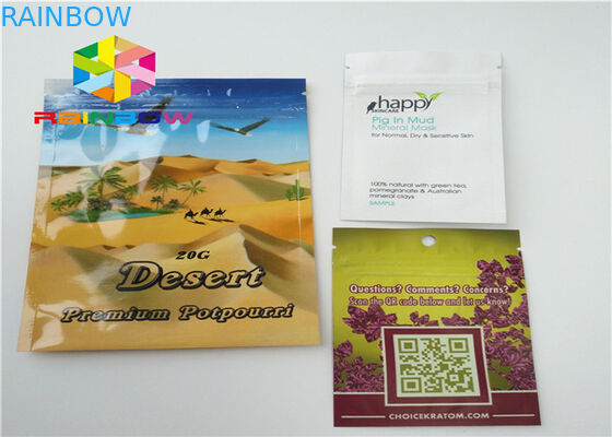 Kräuterweihrauch-Taschen-Plastikbeutel, die Kratom-Beutel-Energie-Pillen-Reißverschluss-Verschluss verpacken