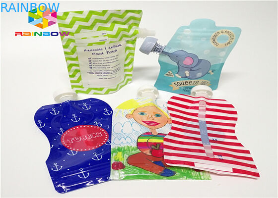 Aluminiumfolie stehen oben das Tüllen-Beutel-Verpacken, das Plastik 120ml druckend besonders angefertigt wird