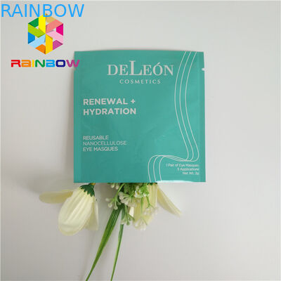 Drei die versiegelte, welche Seite Taschen mit Reißverschluss druckte, lamellierten Aluminiumfolie-Gesichtsaugen-Maske