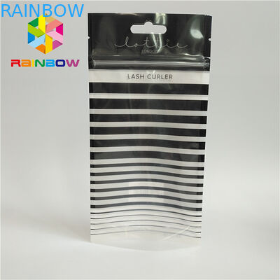 Ganz eigenhändig geschrieben Zipspitzen-Heißsiegel-stehen die Verpackentaschen-Wimpern oben Beutel-klare Front