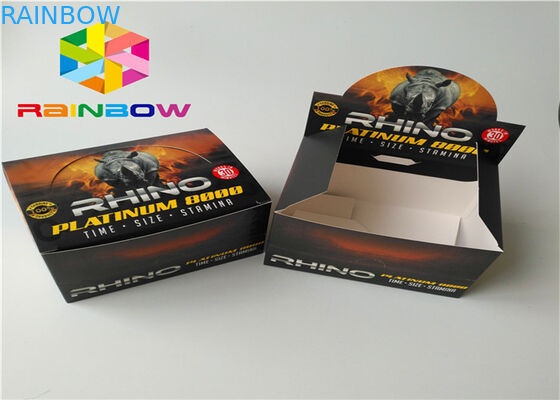 Fertigen Sie den Logo-Papierkasten besonders an, der glatte Folien-kosmetische Papierverpackung aufbereitetes Material verpackt