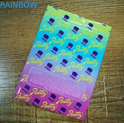 Das Hologramm, das den Kräuterweihrauch verpackt druckt, Plätzchen stehen oben Plastikbeutel für großen exotischen Als