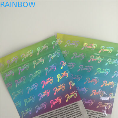 Das Hologramm, das den Kräuterweihrauch verpackt druckt, Plätzchen stehen oben Plastikbeutel für großen exotischen Als