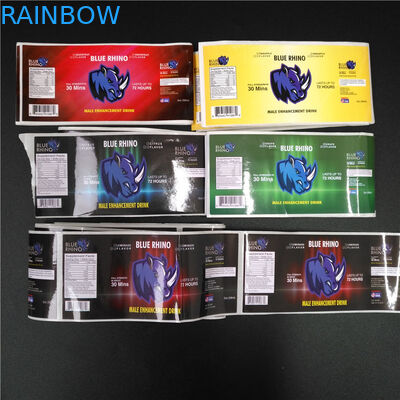 Beschriftet transparenter Psychiaters-Ärmel PVCs Barcode metallisches ganz eigenhändig geschriebes für Kasten/Tablettenfläschchen