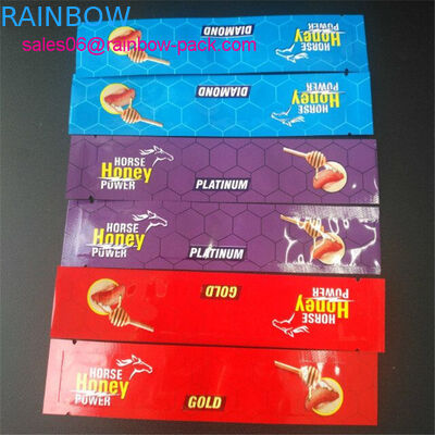 Pferdehonig-Pulver-Kissen-Folien-Beutel, der goldene königliche Tasche Honig Vip Malaysia verpackt