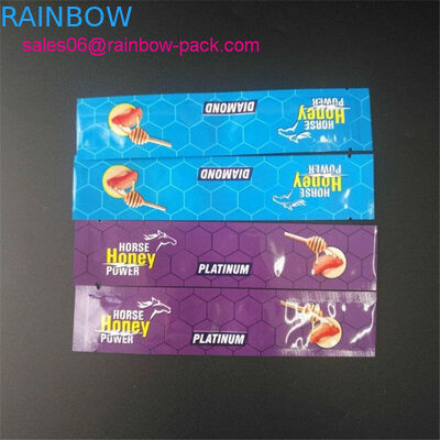 Pferdehonig-Pulver-Kissen-Folien-Beutel, der goldene königliche Tasche Honig Vip Malaysia verpackt