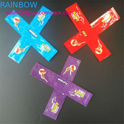 Pferdehonig-Pulver-Kissen-Folien-Beutel, der goldene königliche Tasche Honig Vip Malaysia verpackt