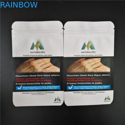 Kräuterweihrauch THC CBD Gummies, der biologisch abbaubares weißes Kraftpapier verpackt, sackt Nahrungsmittelbeutel ein