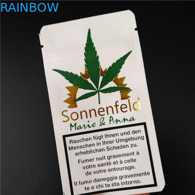Kräuterweihrauch THC CBD Gummies, der biologisch abbaubares weißes Kraftpapier verpackt, sackt Nahrungsmittelbeutel ein