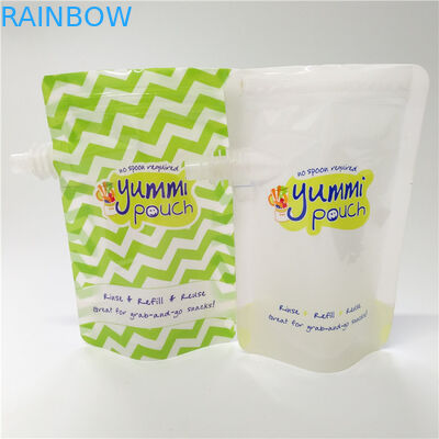 Besonders angefertigt, Tüllen-Beutel-Verpackenkindersicherer Deckel-wiederverwendbaren Säuglingsnahrungs-Beutel druckend