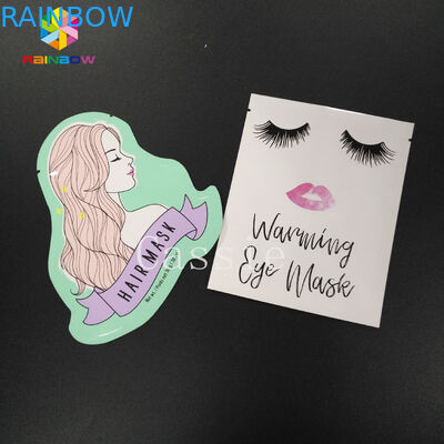 Lamellenförmig angeordneter PET-HAUSTIER Aluminiumfolie-Beutel, der Gesichtsmasken-Plastiktaschen mit CMYK-Gravüre verpackt