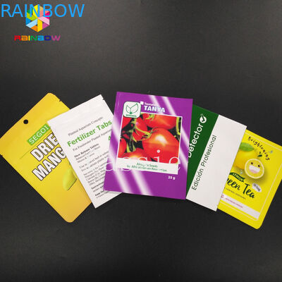 Nahrungsmittelgrad-Griff-Dichtung sackt Aluminiumfolie-Speicher-kosmetische Masken-Verpackung für Tee-Imbiss-Nuss Bean ein