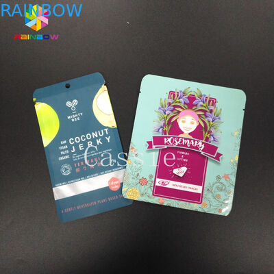 Nahrungsmittelgrad-Griff-Dichtung sackt Aluminiumfolie-Speicher-kosmetische Masken-Verpackung für Tee-Imbiss-Nuss Bean ein