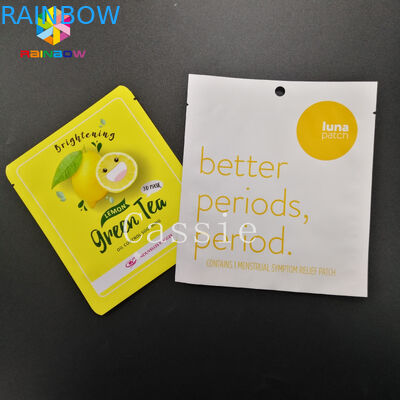 Flache offene Griff-Dichtung sackt wiederversiegelbarer Riss-Kerben-Plastik-Beutel-Aluminiumfolie ein